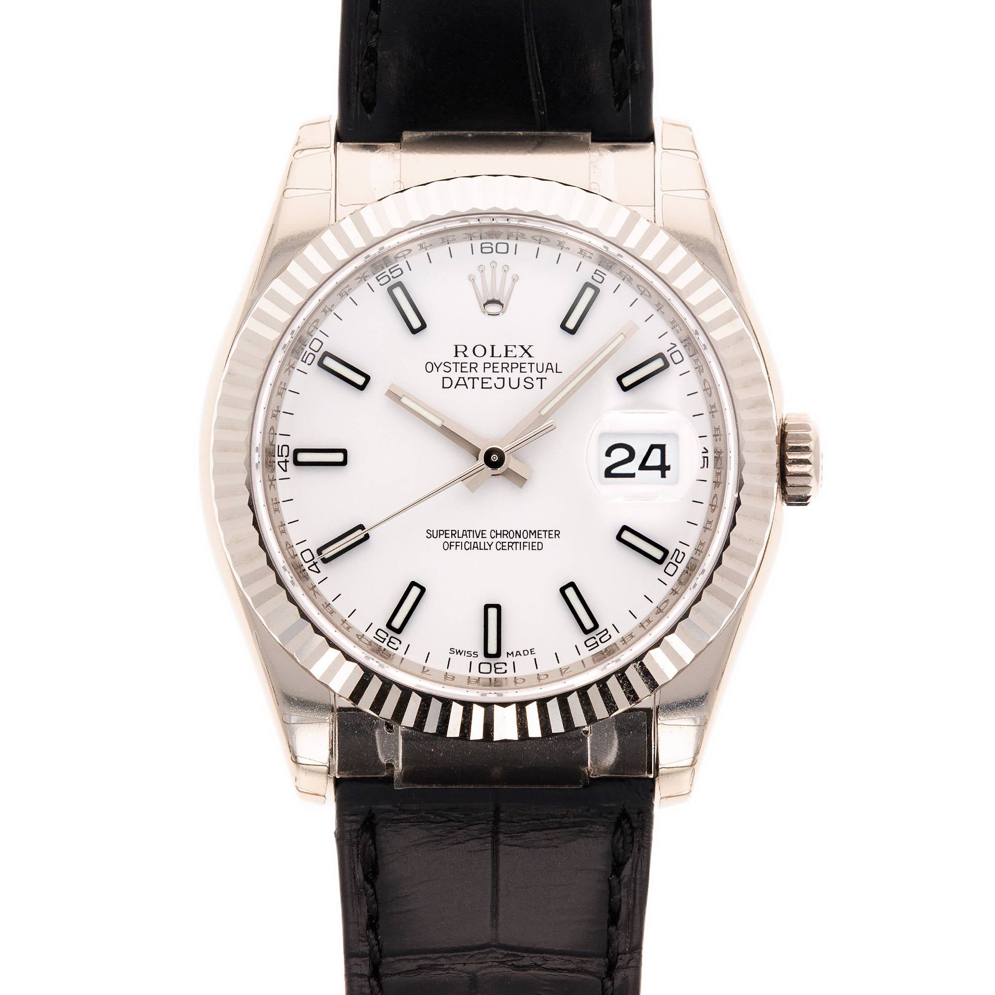 Rolex - Rolex White Gold Datejust Ref. 116139 - The Keystone Watches
