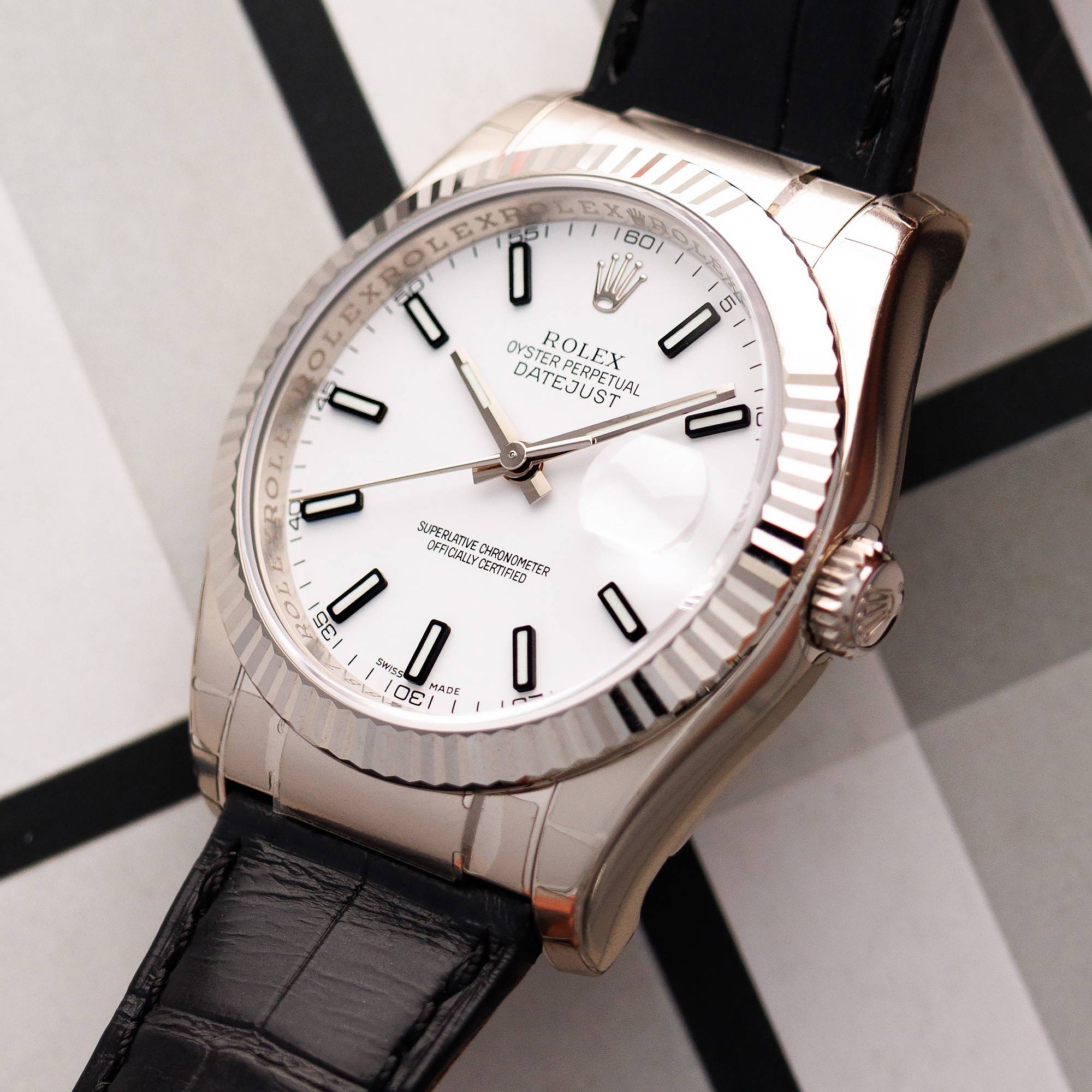 Rolex - Rolex White Gold Datejust Ref. 116139 - The Keystone Watches