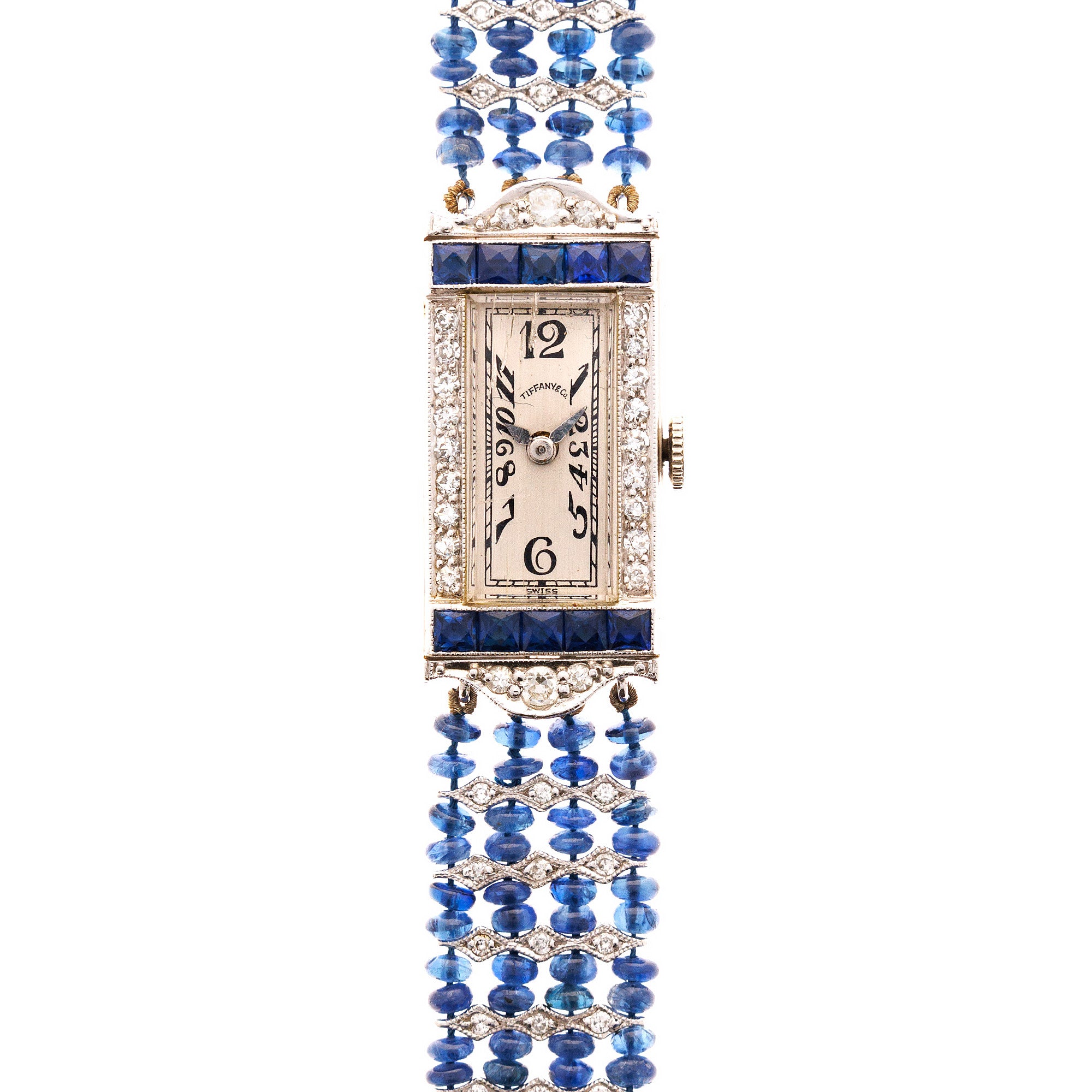 Tiffany & Co. - Tiffany & Co. Sapphire Diamond Art Deco Watch - The Keystone Watches