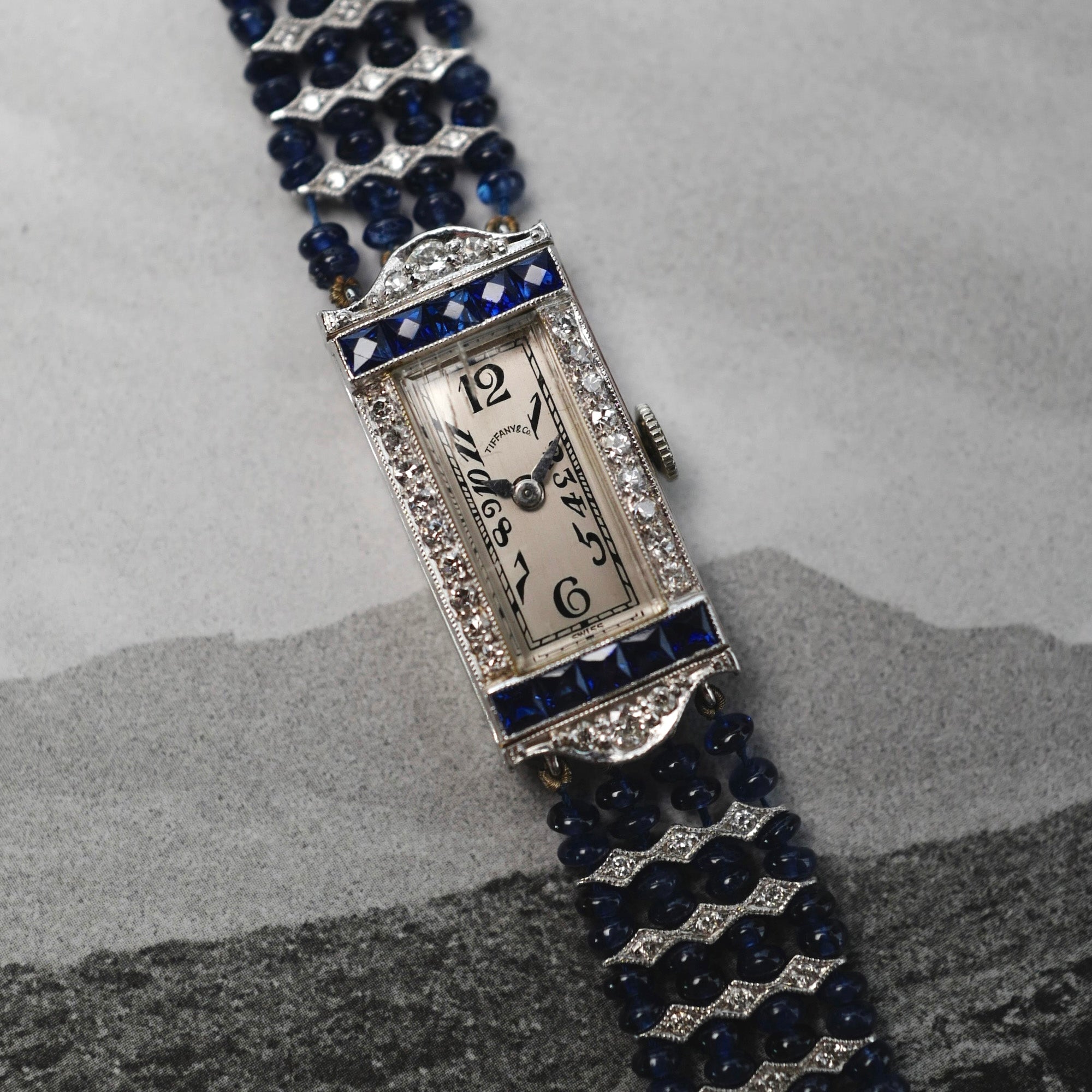 Tiffany & Co. - Tiffany & Co. Sapphire Diamond Art Deco Watch - The Keystone Watches