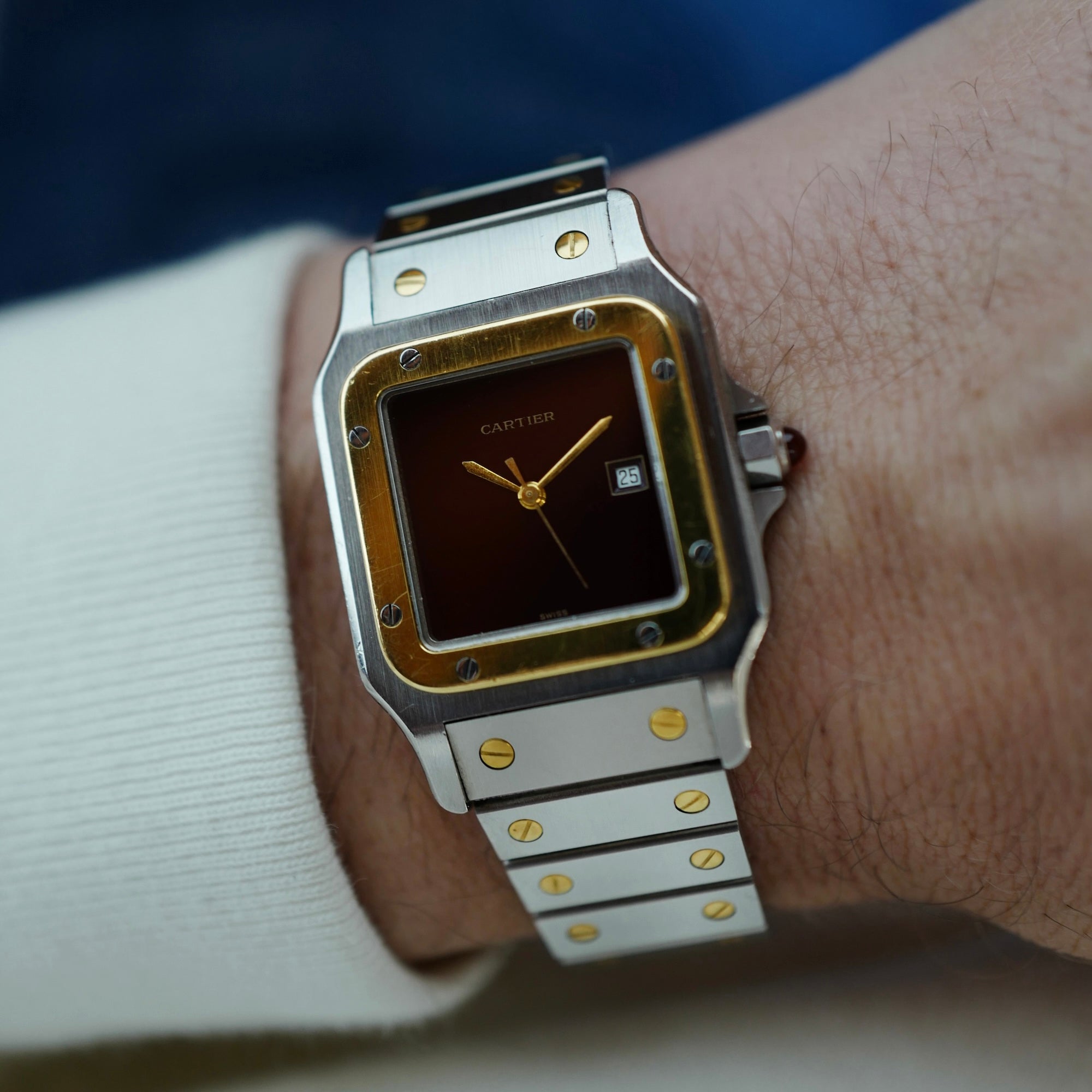 Cartier - Cartier Steel and Gold Santos Ref. 2961 with Original Paper - The Keystone Watches