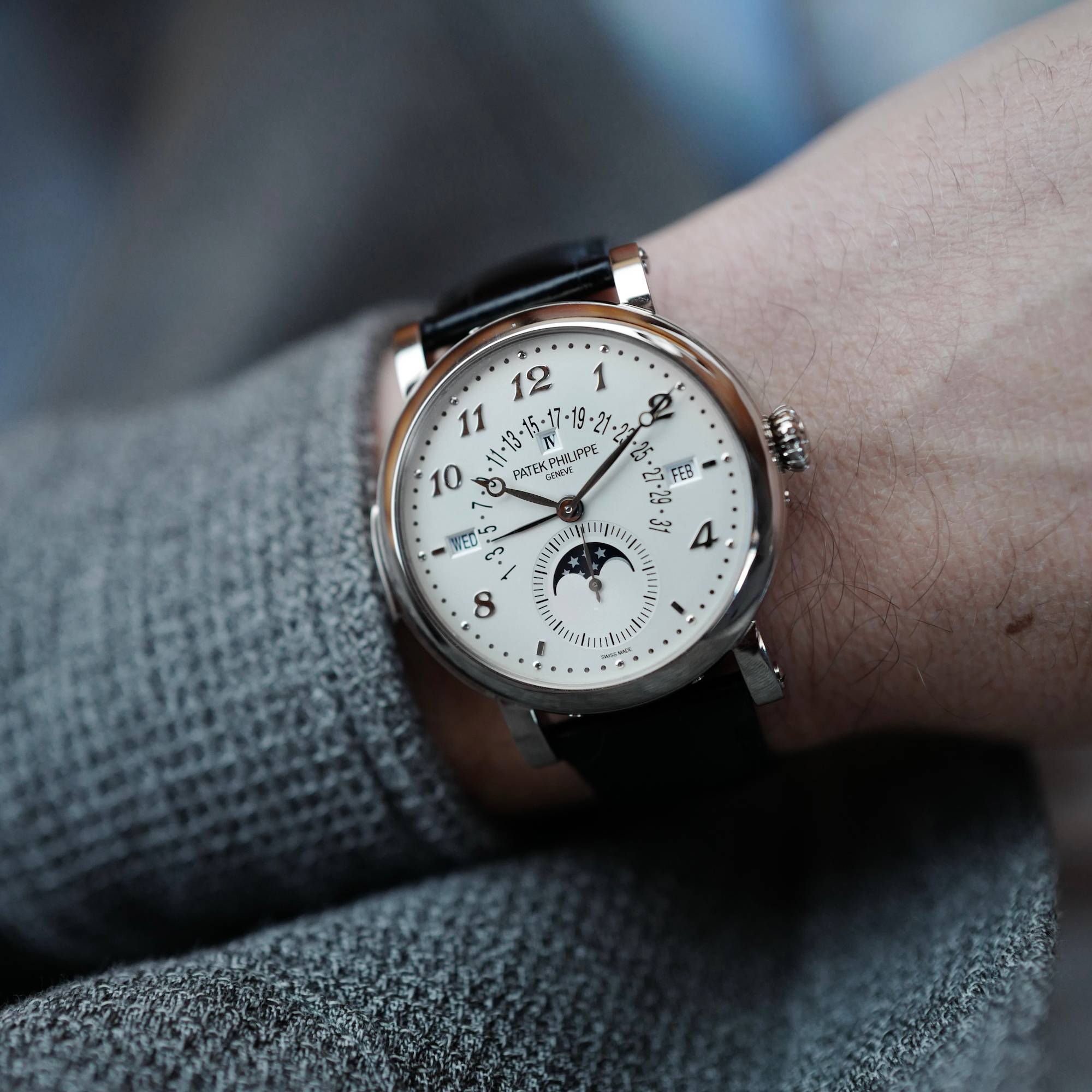 Patek Philippe - Patek Philippe White Gold Grand Complication Minute Repeater Watch Ref. 5213 - The Keystone Watches