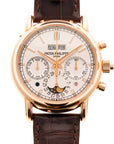 Patek Philippe Rose Gold Perpetual Calendar Split Seconds Chronograph Watch Ref. 5204