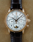 Patek Philippe Rose Gold Perpetual Calendar Split Seconds Chronograph Watch Ref. 5204