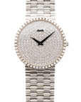 Piaget - Piaget White Gold Diamond Watch Ref. 9066 with Pave Dial - The Keystone Watches