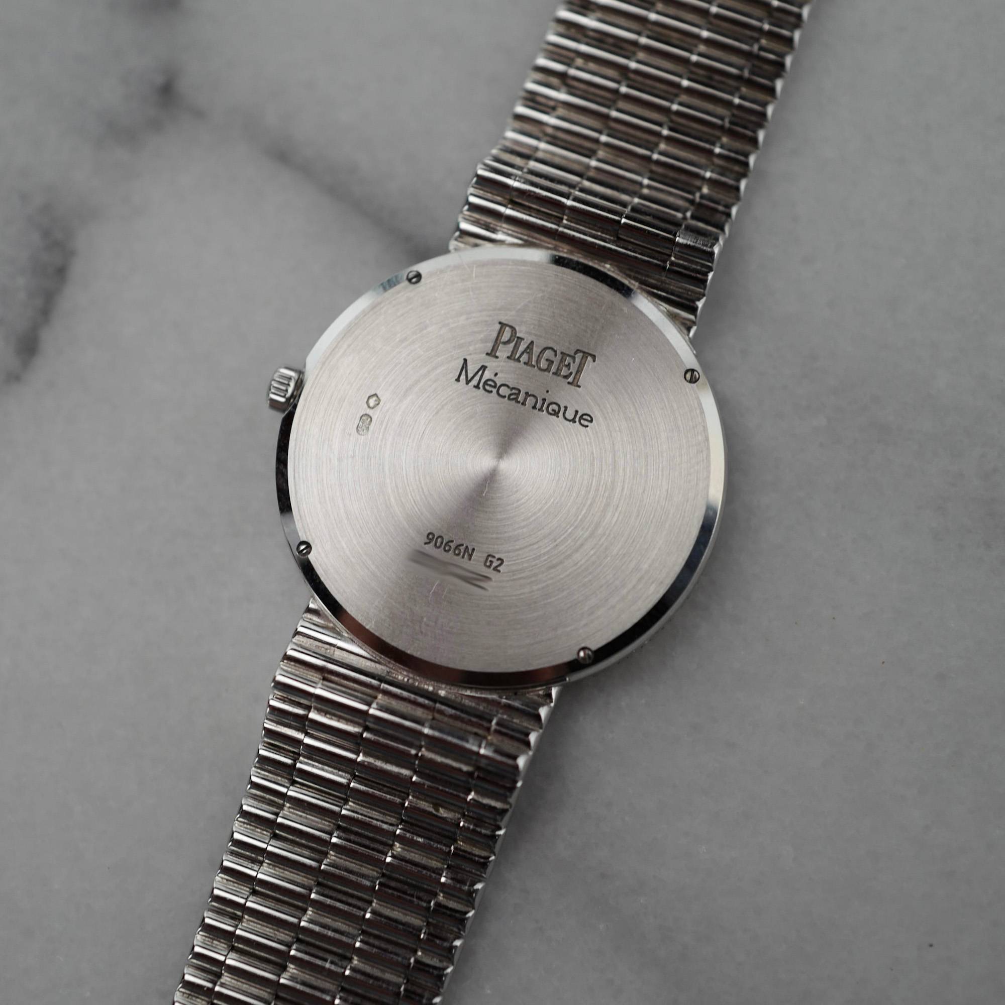 Piaget - Piaget White Gold Diamond Watch Ref. 9066 with Pave Dial - The Keystone Watches