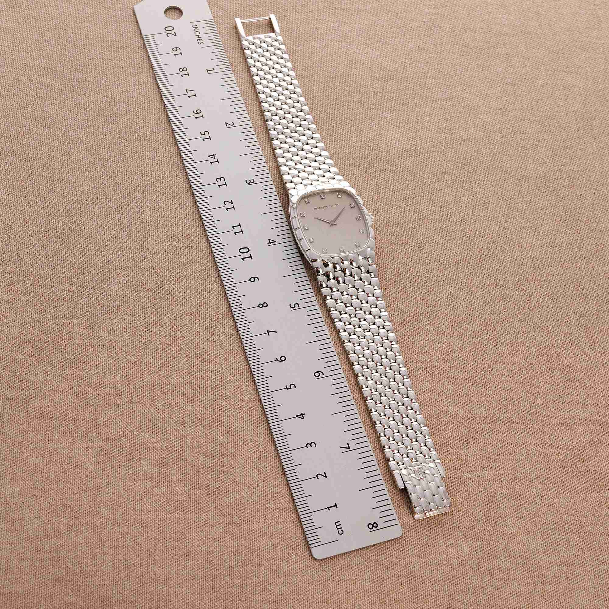 Audemars Piguet - Audemars Piguet White Gold Beaded Bracelet Watch - The Keystone Watches