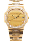 Patek Philippe Yellow Gold Nautilus Ref. 3800/5 with Factory Diamonds