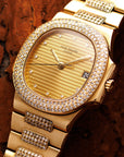 Patek Philippe Yellow Gold Nautilus Ref. 3800/5 with Factory Diamonds