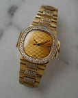 Patek Philippe Yellow Gold Nautilus Ref. 3800/5 with Factory Diamonds