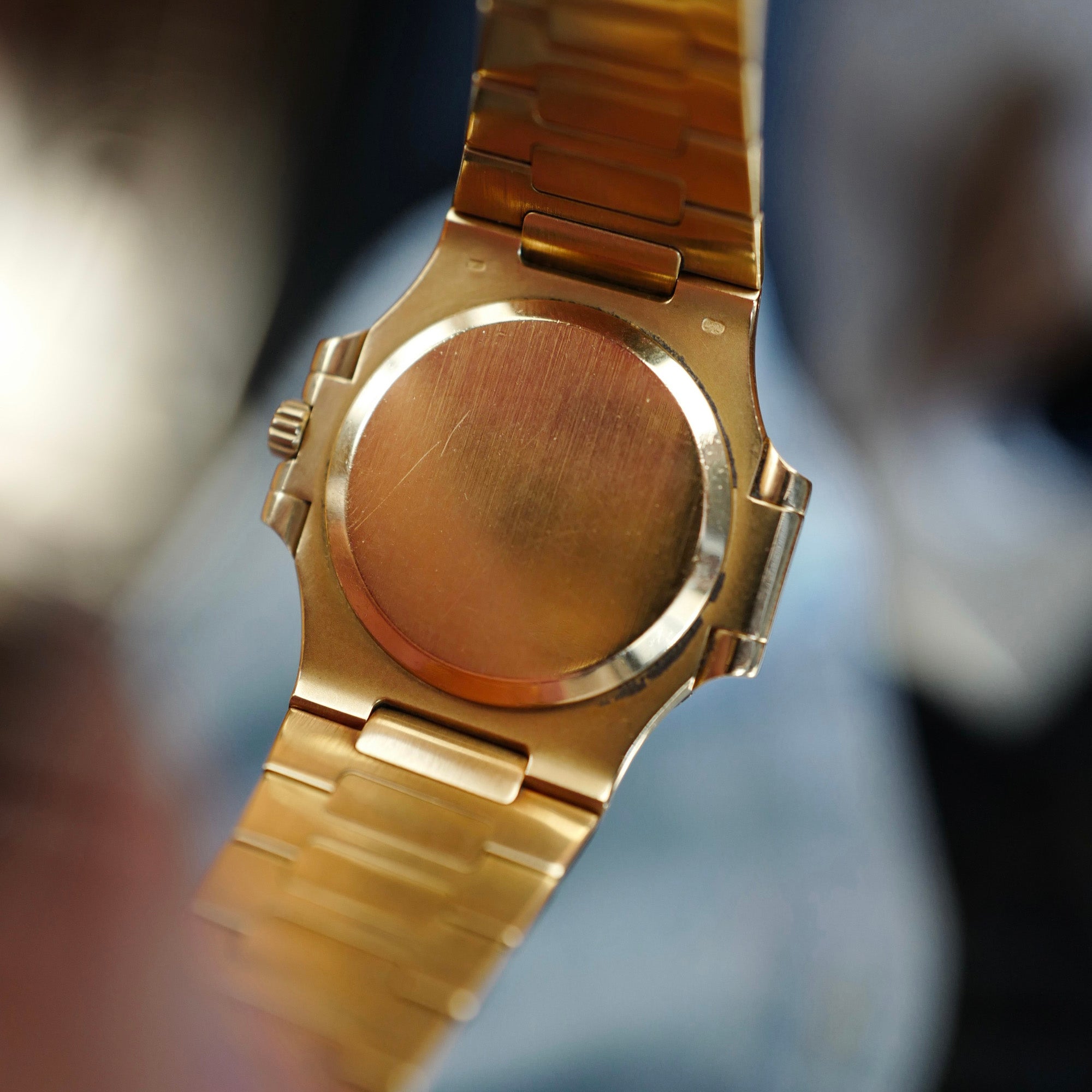 Patek Philippe Yellow Gold Nautilus Ref. 3800/5 with Factory Diamonds