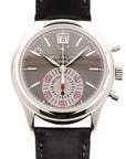 Patek Philippe - Patek Philippe Platinum Annual Calendar Chronograph Ref. 5960 with Original Box and Papers - The Keystone Watches