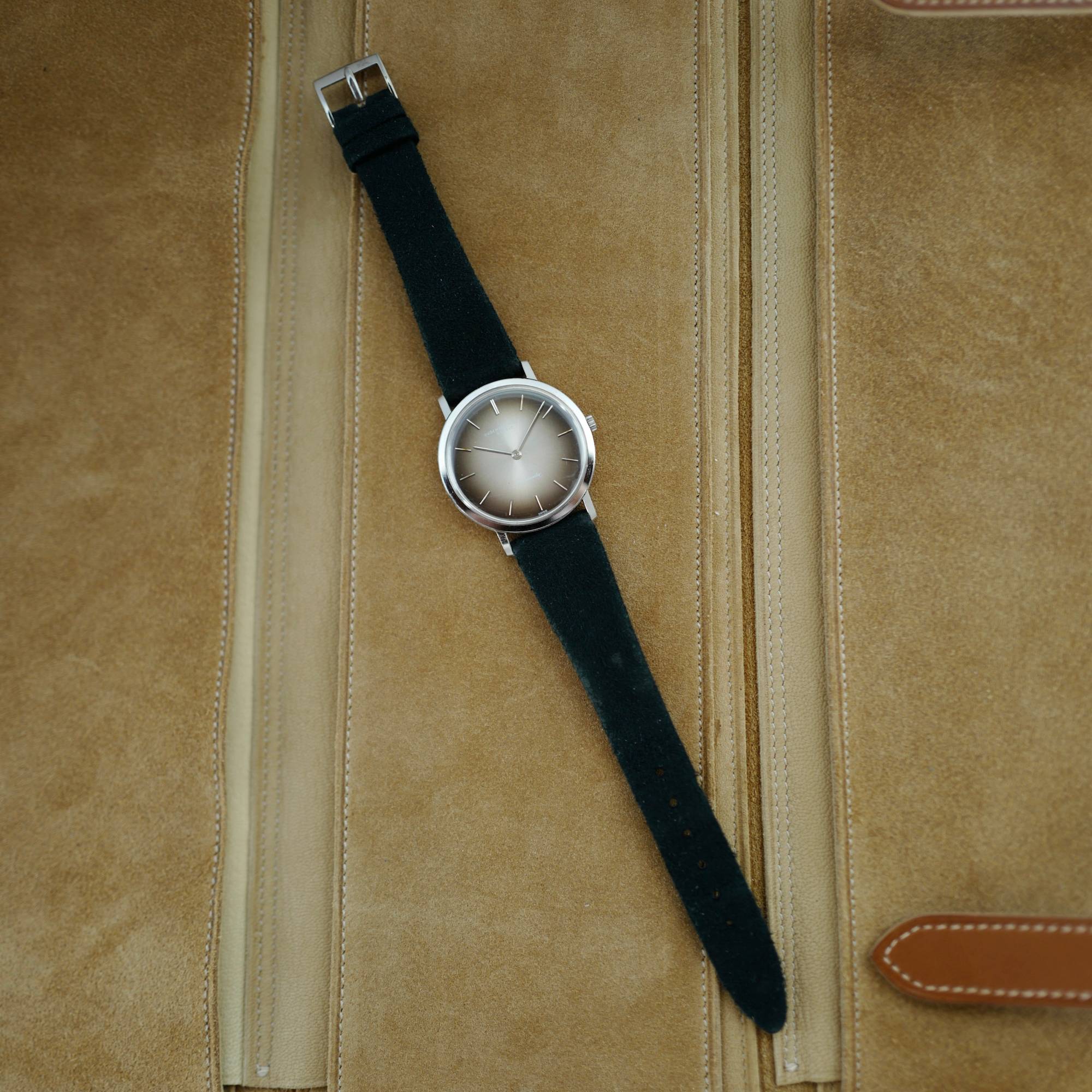 Audemars Piguet Steel Automatic Watch with Smoked Vignette Dial
