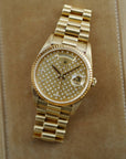 Rolex Yellow Gold Day Date Ref. 18238 with Diamond Pleidas Dial