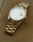 Rolex Yellow Gold Day Date Ref. 18238 with Diamond Pleidas Dial