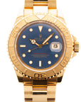 Rolex Yellow Gold Yachtmaster Ref. 16628 with Blue Dial