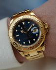 Rolex Yellow Gold Yachtmaster Ref. 16628 with Blue Dial