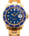Rolex Yellow Gold Submariner Ref. 16618 in Outstanding Condition