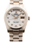 Rolex White Gold Day Date Ref. 118209 with Mother of Pearl Dial