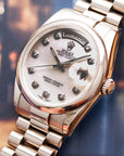 Rolex White Gold Day Date Ref. 118209 with Mother of Pearl Dial