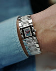 Piaget White Gold Dancer with Opal Onyx and Diamond Dial Ref. 4132K81