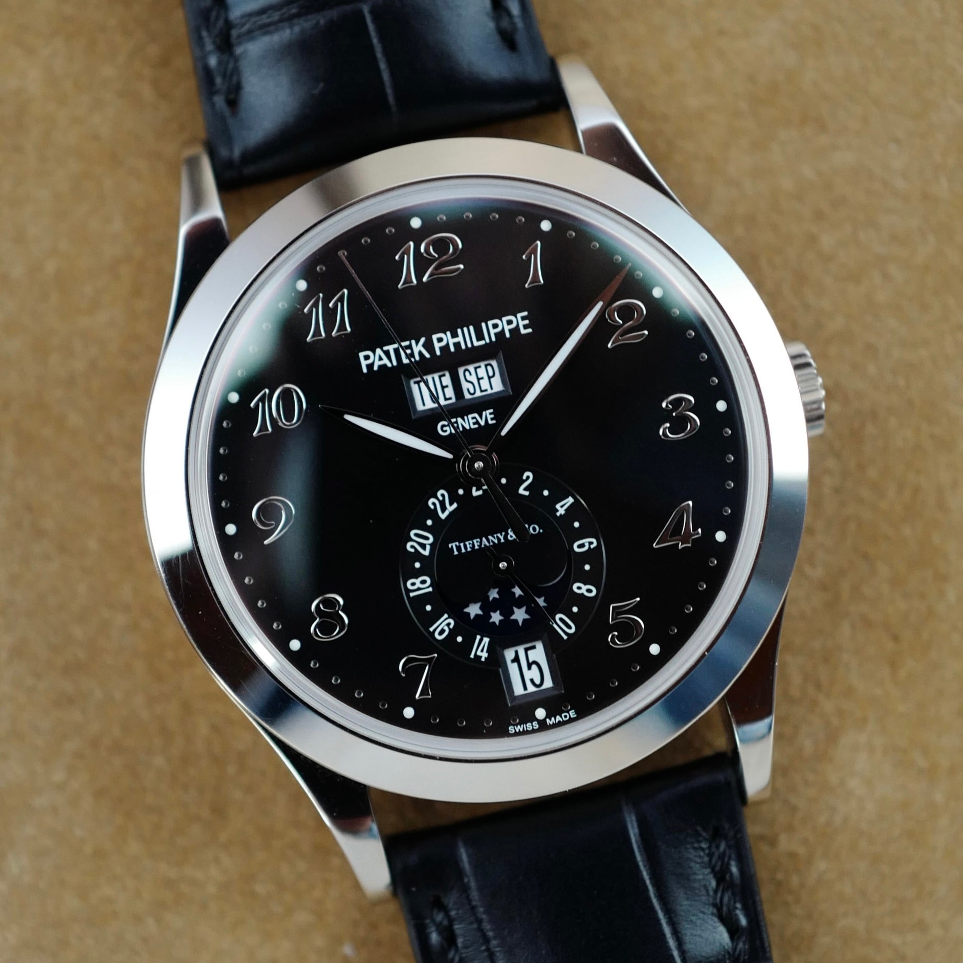 Patek Philippe - Patek Philippe White Gold Annual Calendar Tiffany & Co Watch. Ref. 5396G-012 - The Keystone Watches