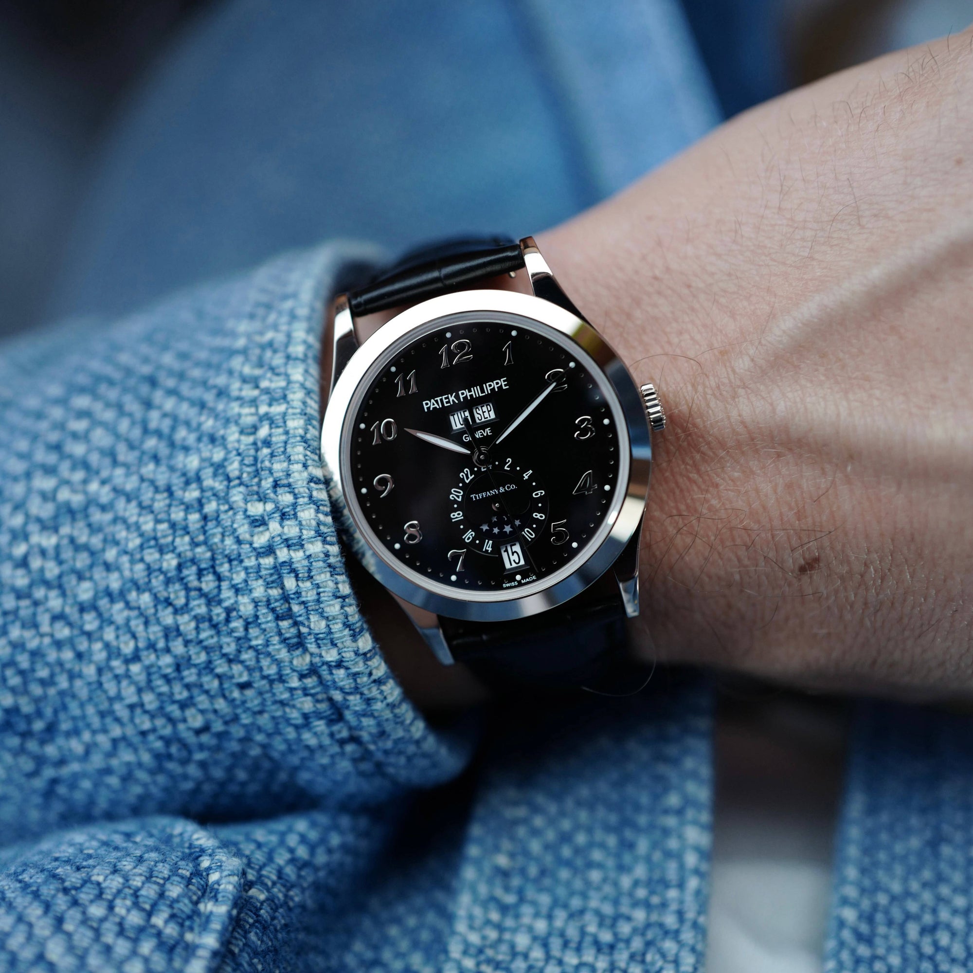 Patek Philippe - Patek Philippe White Gold Annual Calendar Tiffany & Co Watch. Ref. 5396G-012 - The Keystone Watches