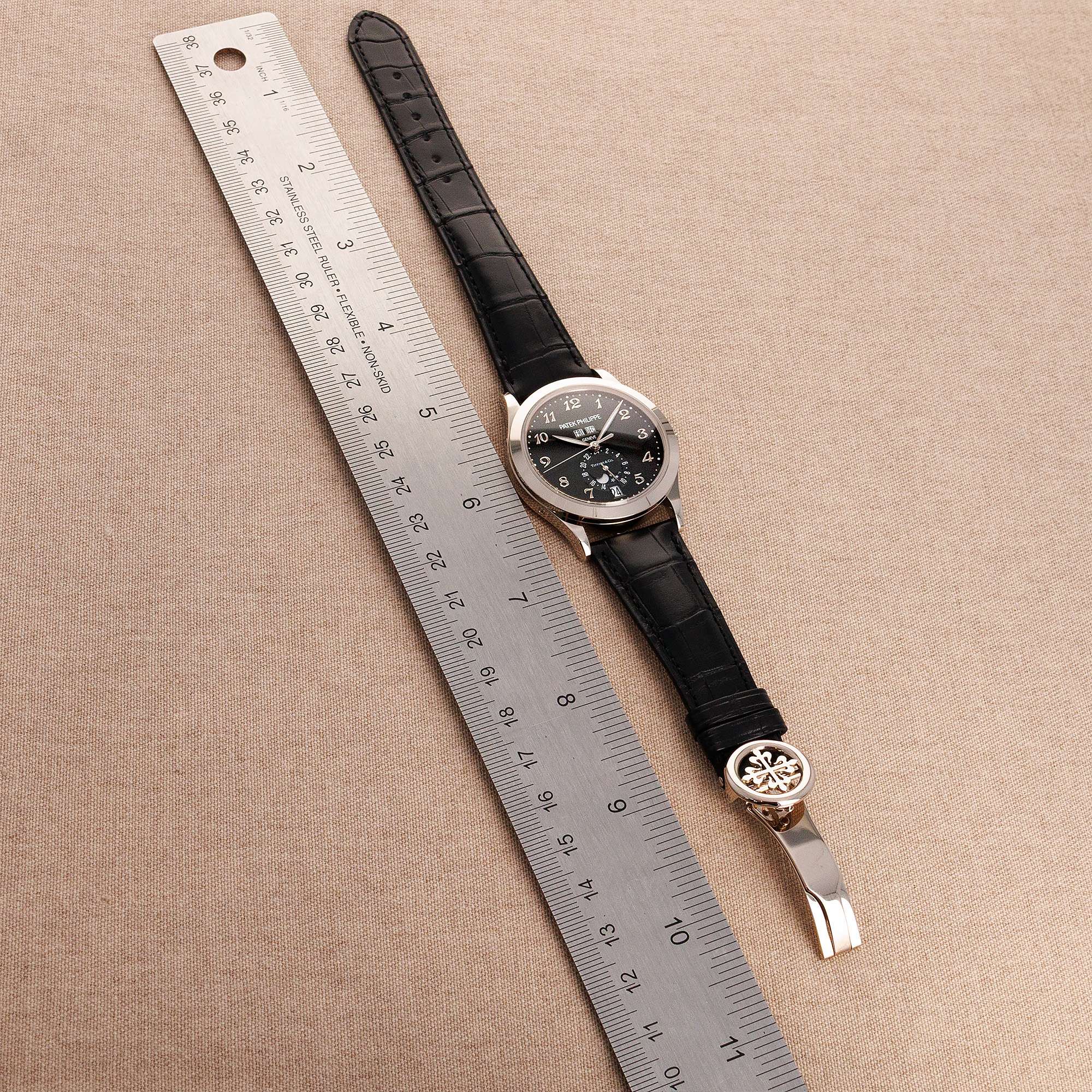 Patek Philippe - Patek Philippe White Gold Annual Calendar Tiffany & Co Watch. Ref. 5396G-012 - The Keystone Watches