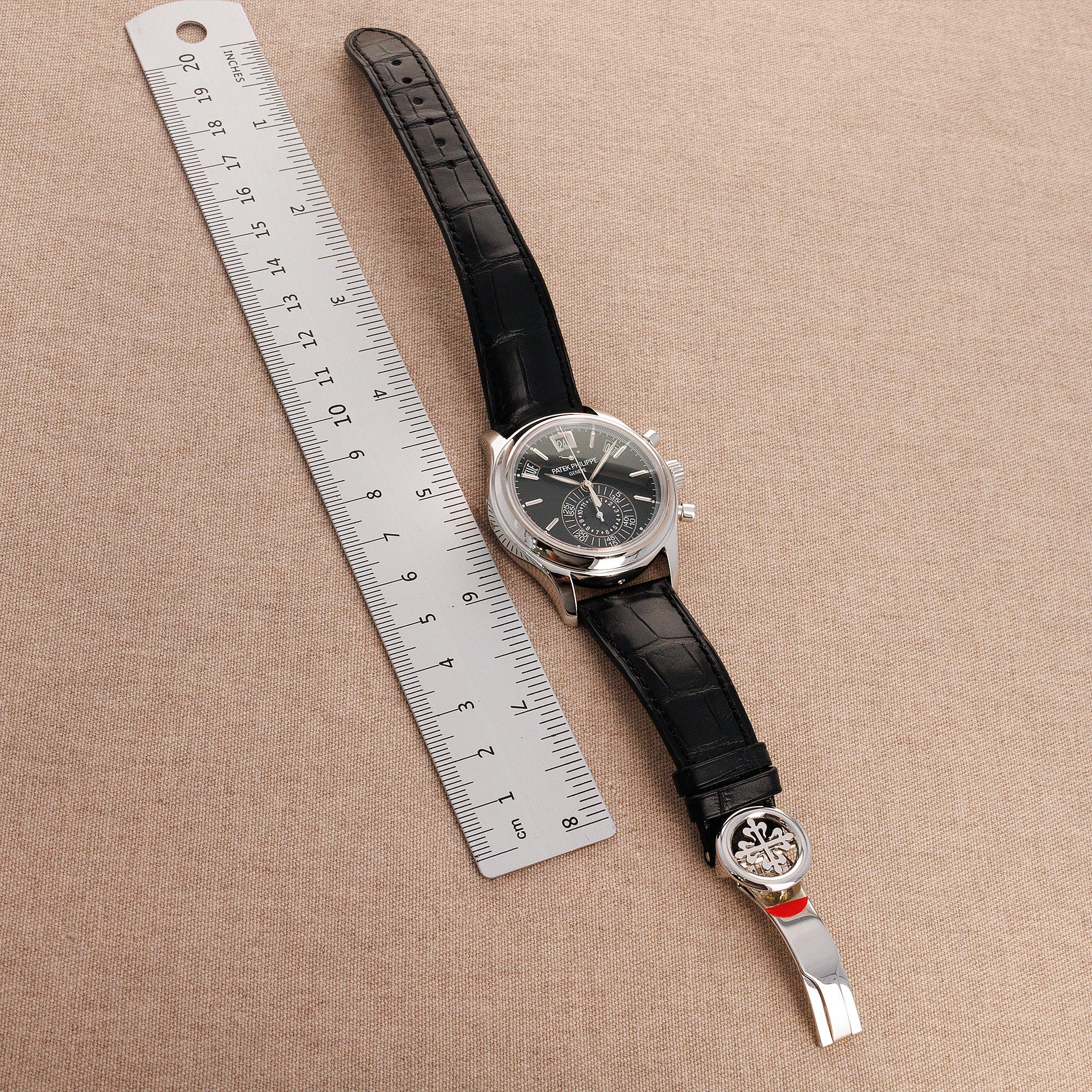 Patek Philippe Platinum Annual Calendar Chronograph Watch Ref. 5960
