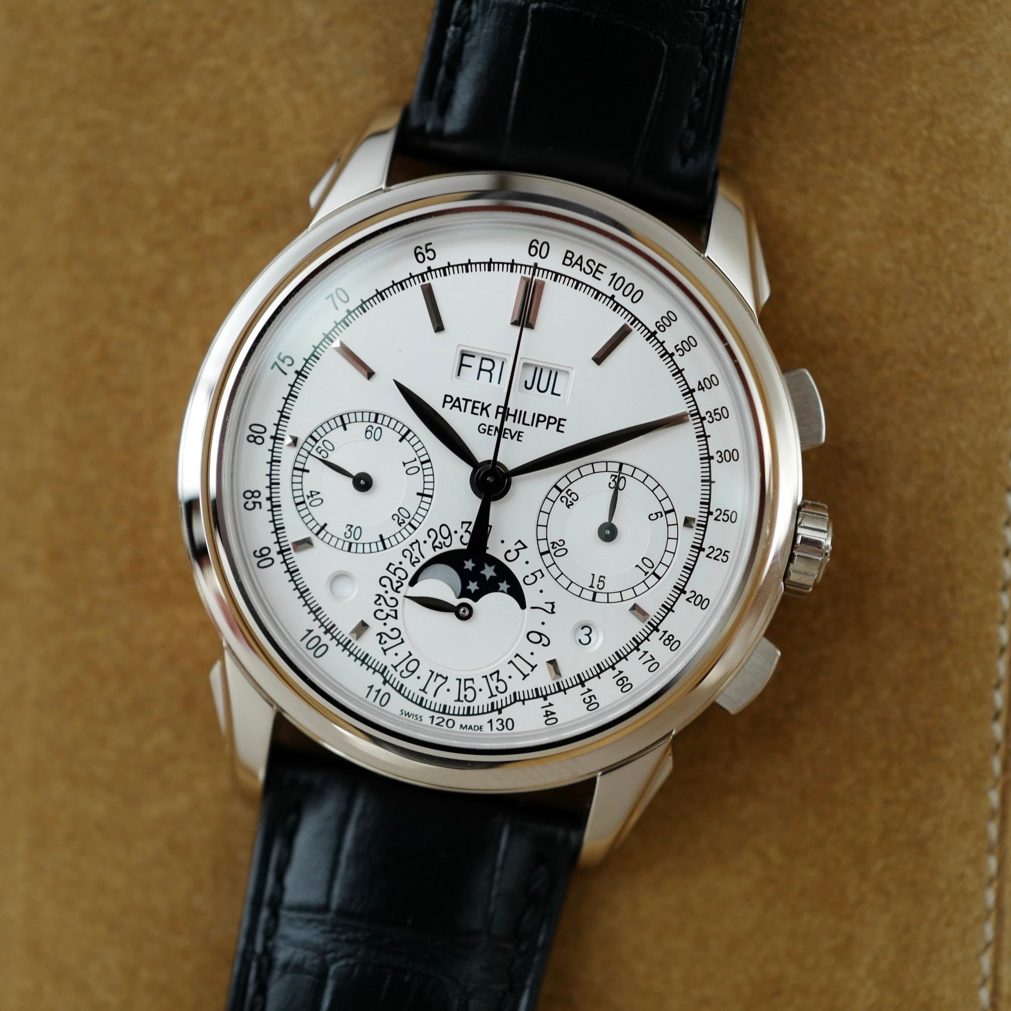 Patek Philippe - Patek Philippe White Gold Perpetual Calendar Chronograph Watch Ref. 5270G-013 with Original Box and Papers - The Keystone Watches