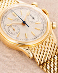 Patek Philippe - Patek Philippe Yellow Gold Tasti Tondi Chronograph Watch Ref. 1463 on Gay Freres Bracelet - The Keystone Watches