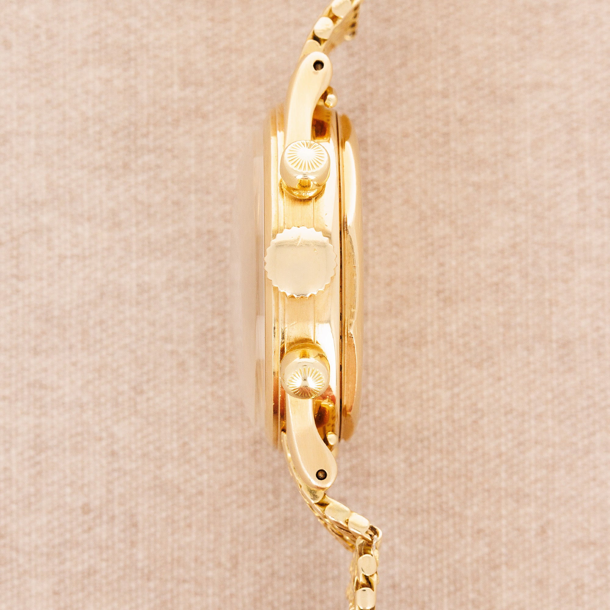 Patek Philippe - Patek Philippe Yellow Gold Tasti Tondi Chronograph Watch Ref. 1463 on Gay Freres Bracelet - The Keystone Watches