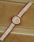 Audemars Piguet Yellow Gold Ruby & Diamond Watch