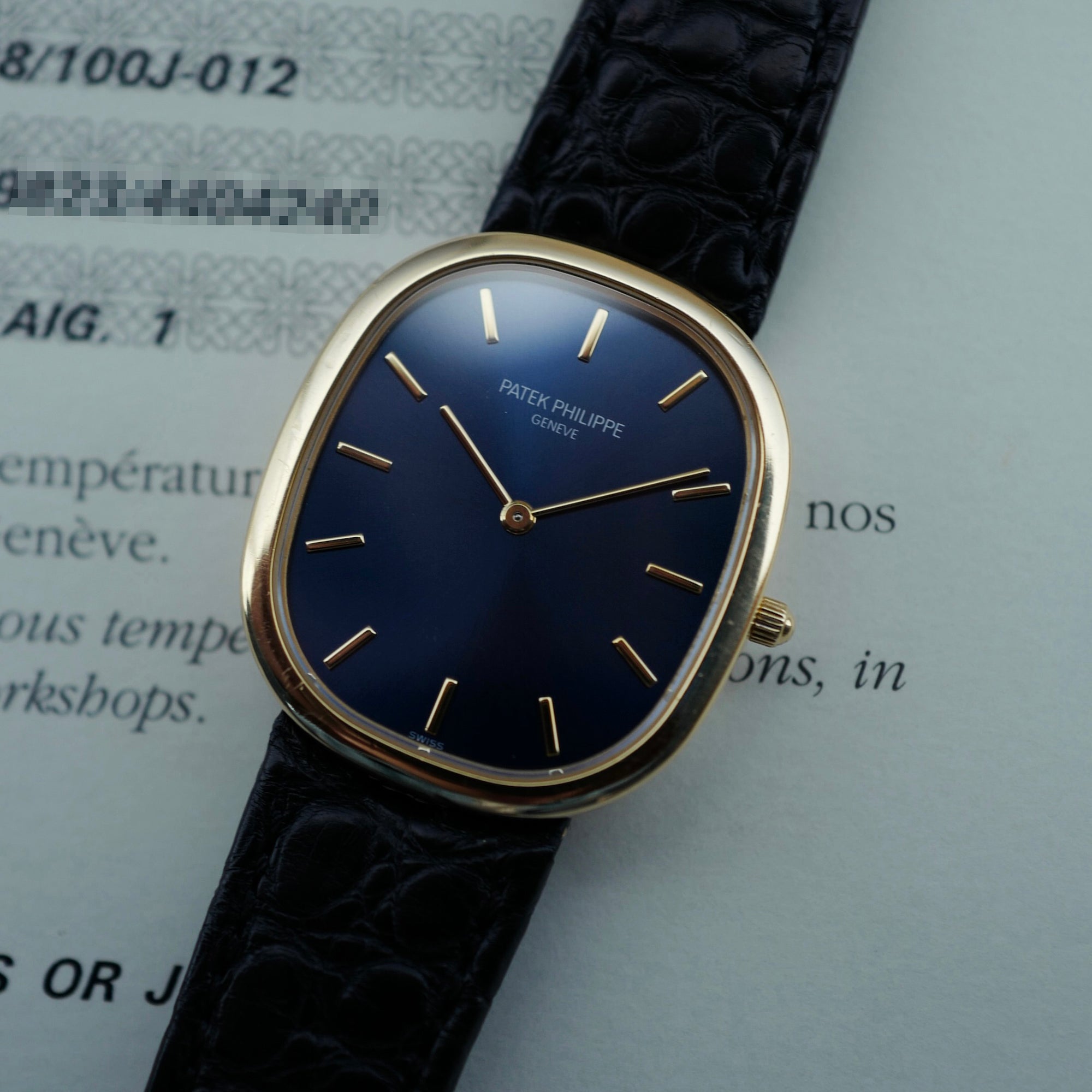 Patek Philippe Yellow Gold Ellipse Ref. 3738