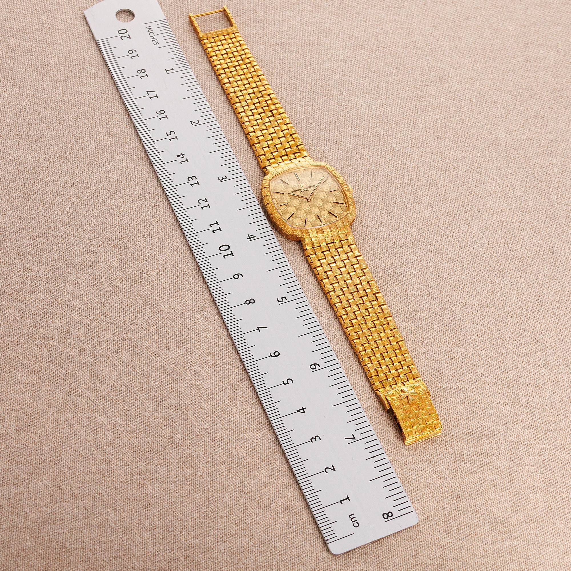 Vacheron Constantin - Vacheron Constantin Yellow Gold Woven Band Watch - The Keystone Watches