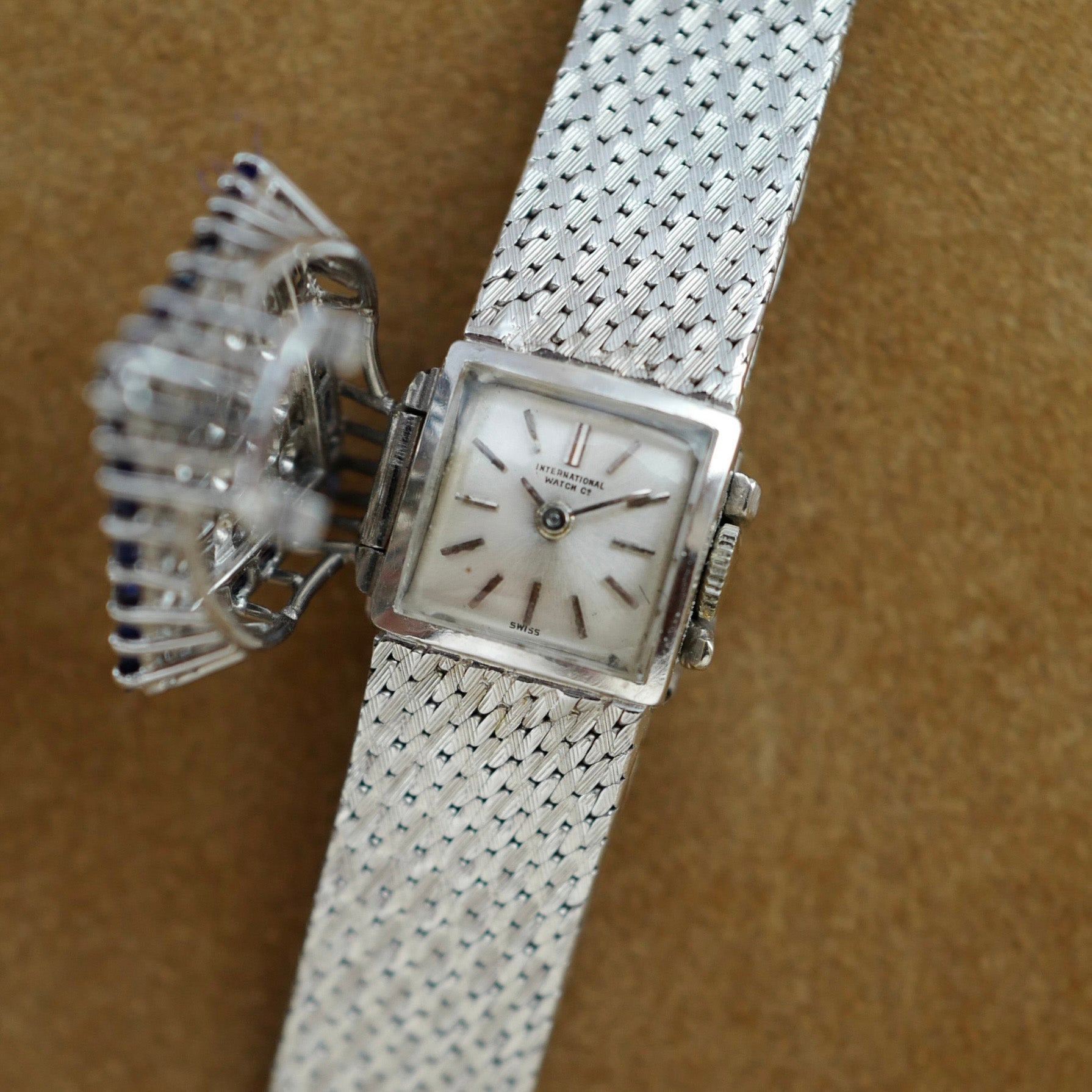 IWC White Gold Sapphire and Diamond Cover Watch