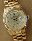 Rolex - Rolex Yellow Gold Day-Date Ref. 1803 with Linen Dial and Patina (New Arrival) - The Keystone Watches