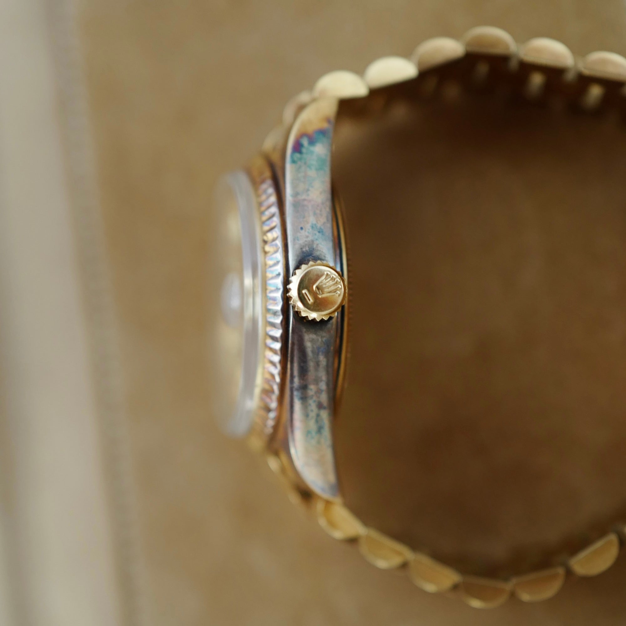 Rolex - Rolex Yellow Gold Day-Date Ref. 1803 with Linen Dial and Patina (New Arrival) - The Keystone Watches