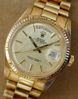 Rolex - Rolex Yellow Gold Day-Date Ref. 1803 with Linen Dial and Patina (New Arrival) - The Keystone Watches