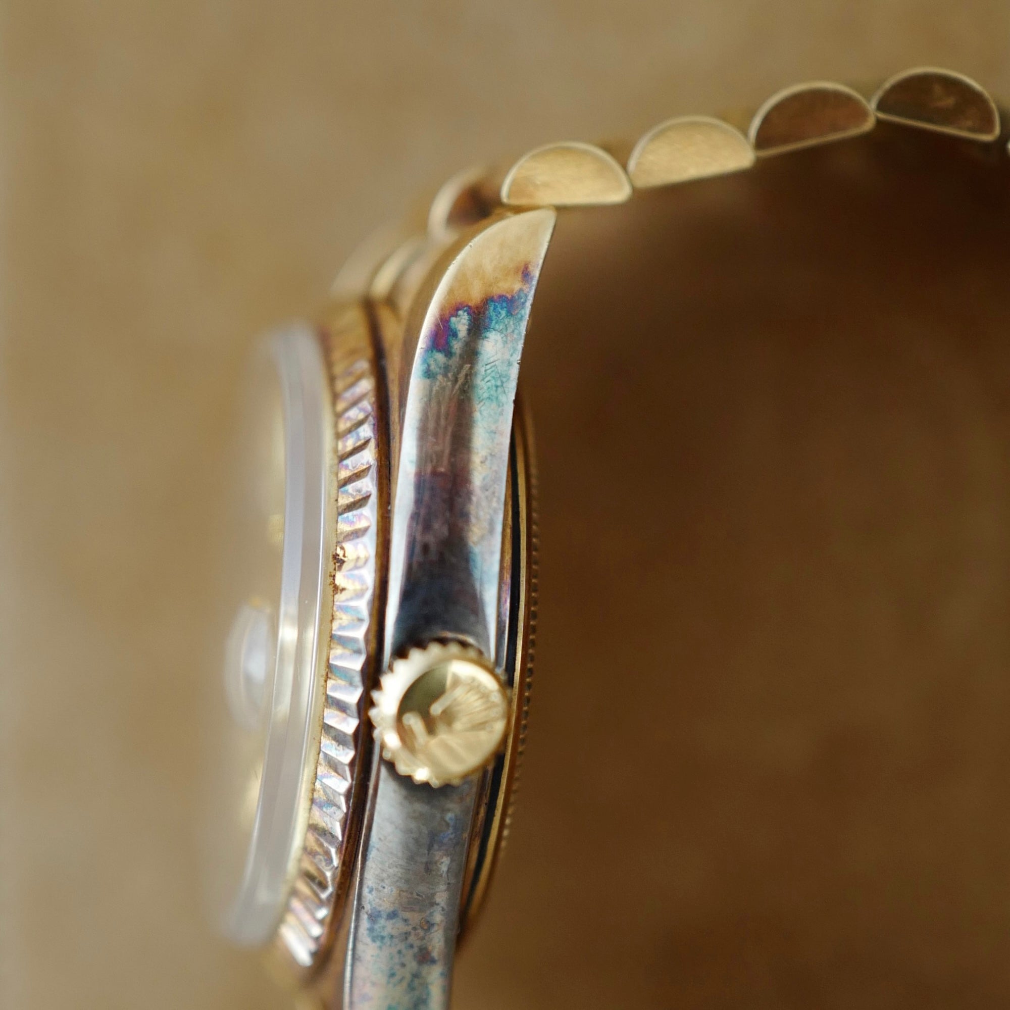 Rolex - Rolex Yellow Gold Day-Date Ref. 1803 with Linen Dial and Patina (New Arrival) - The Keystone Watches