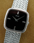 Piaget White Gold Mechanical Watch Ref. 9771D2 with Onyx and Diamond