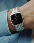 Piaget White Gold Mechanical Watch Ref. 9771D2 with Onyx and Diamond