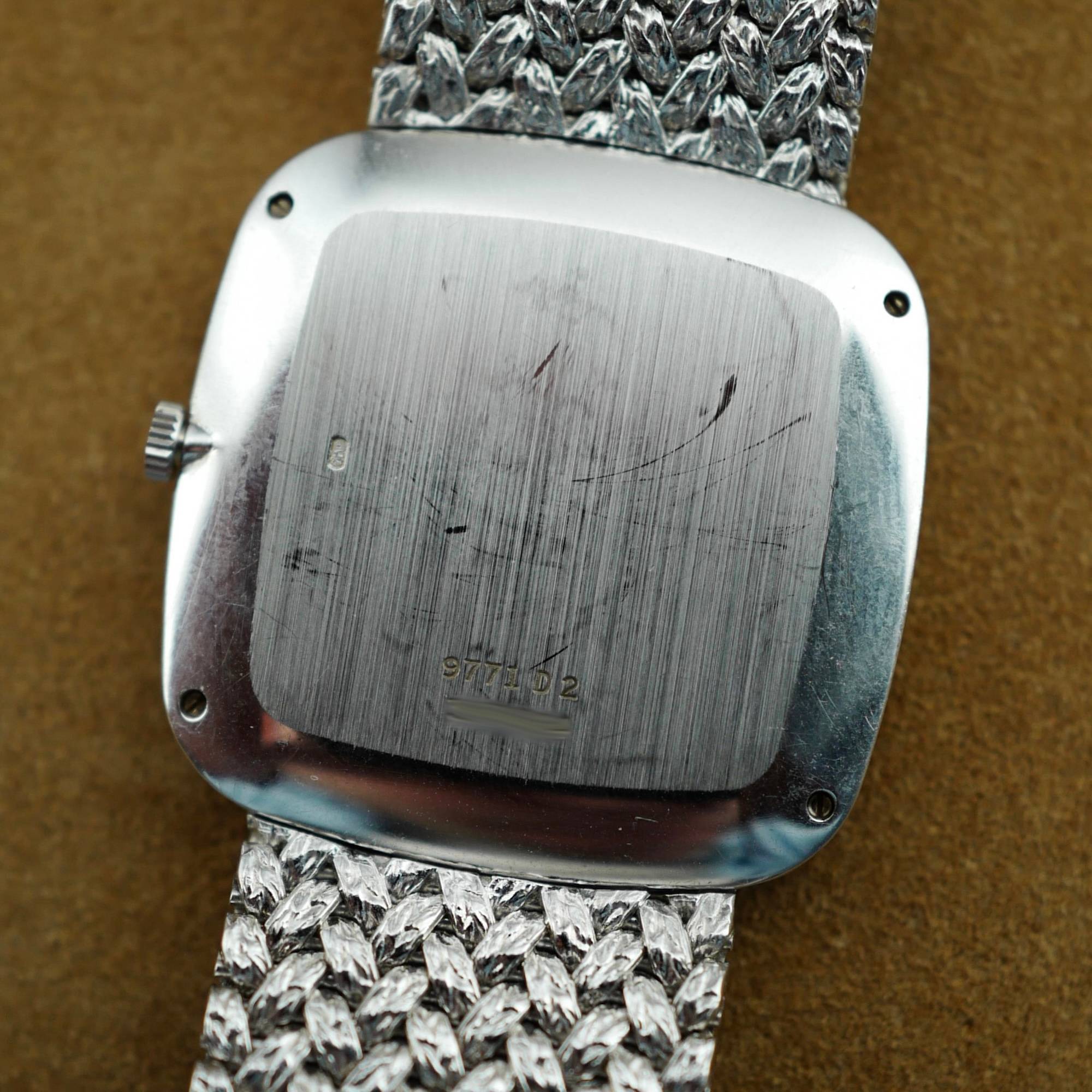 Piaget White Gold Mechanical Watch Ref. 9771D2 with Onyx and Diamond