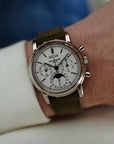 Patek Philippe - Patek Philippe White Gold Perpetual Calendar Chronograph Ref. 3970 (New Arrival) - The Keystone Watches
