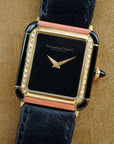 IWC Yellow Gold, Onyx, Coral and Diamond Vintage Watch