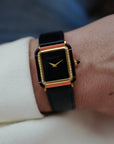 IWC Yellow Gold, Onyx, Coral and Diamond Vintage Watch