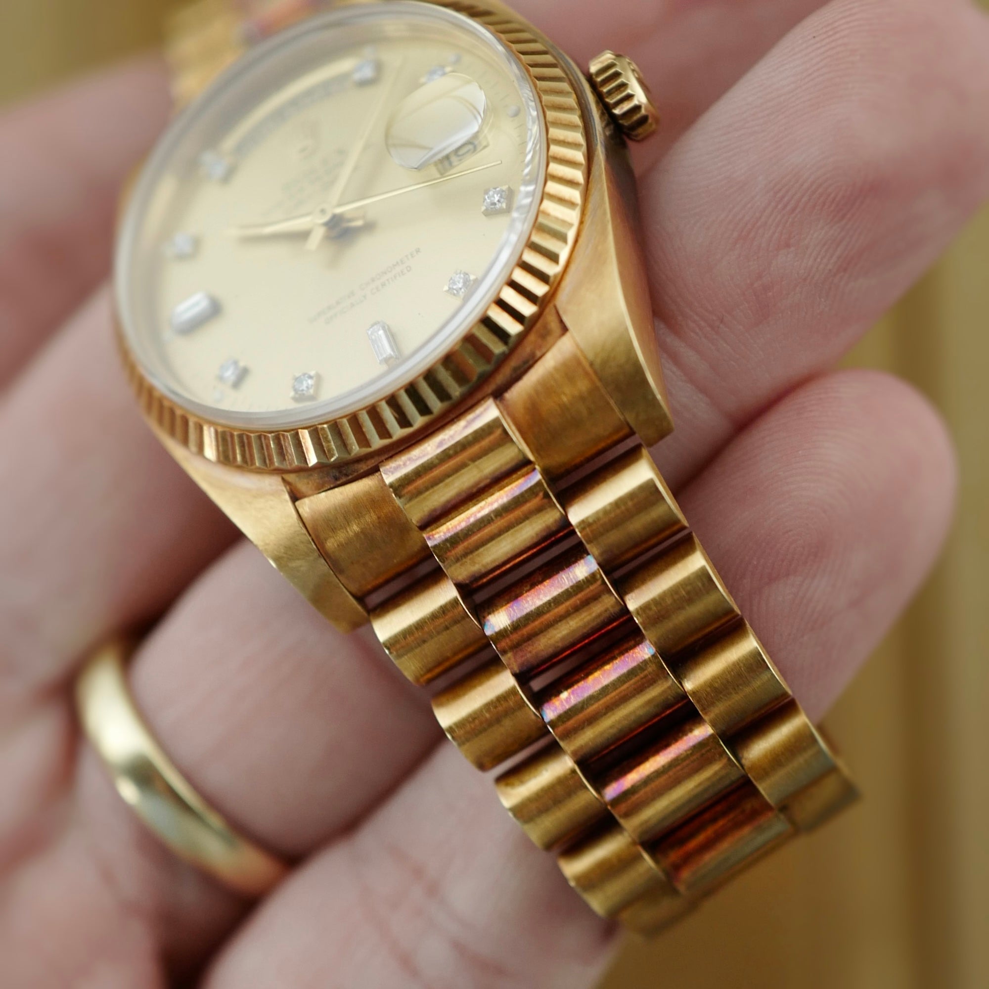Rolex - Rolex Yellow Gold Day-Date Ref. 18038 in Outstanding Condition with Original Warranty - The Keystone Watches