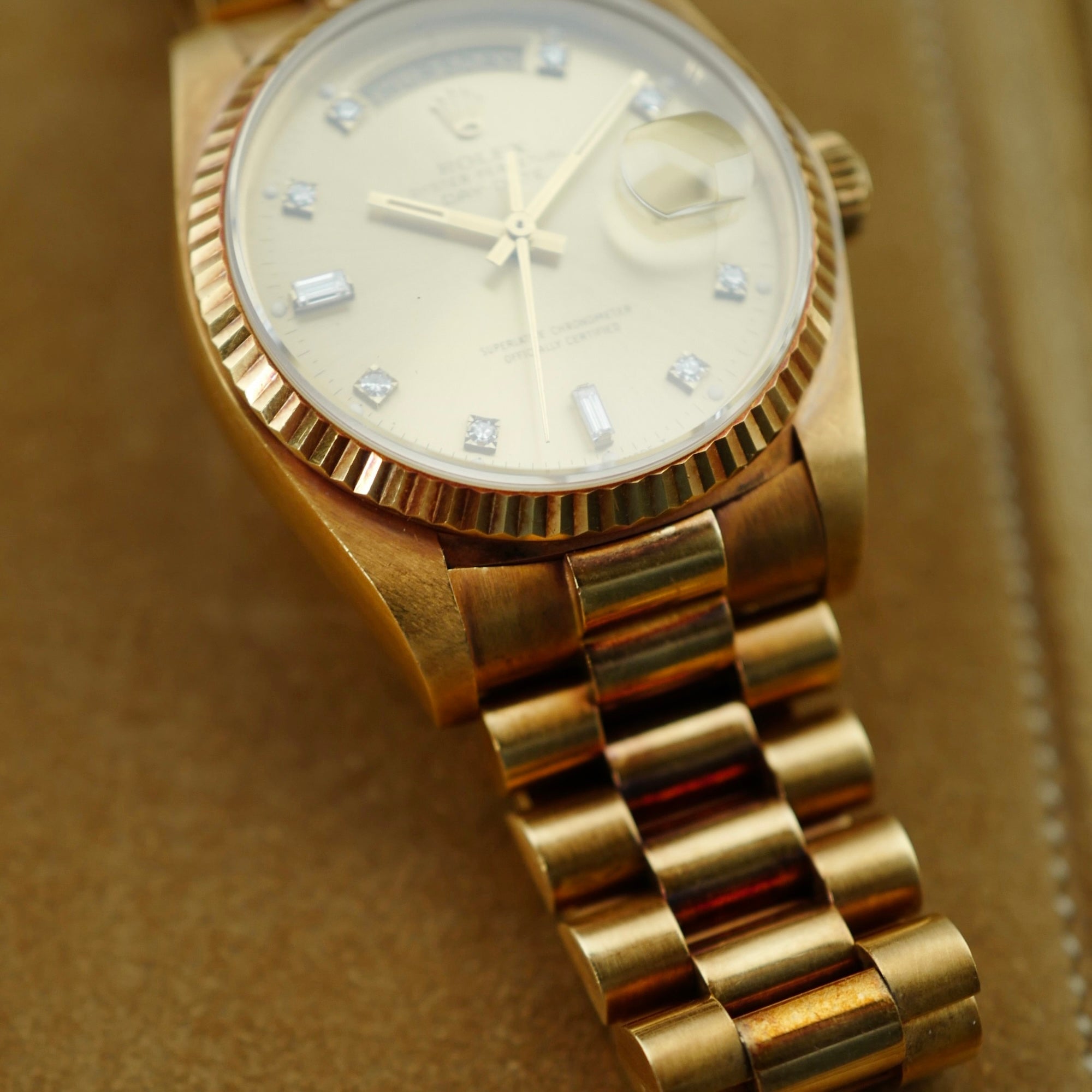 Rolex - Rolex Yellow Gold Day-Date Ref. 18038 in Outstanding Condition with Original Warranty - The Keystone Watches