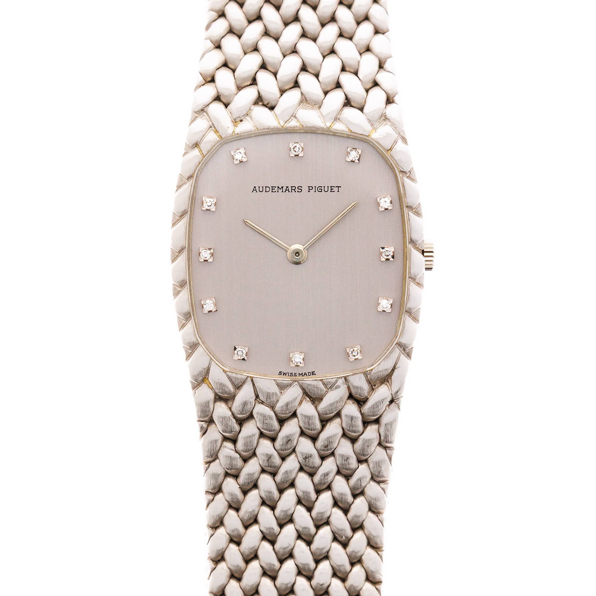 Audemars Piguet - Audemars Piguet White Gold Cobra Band Watch Ref. 56525 - The Keystone Watches