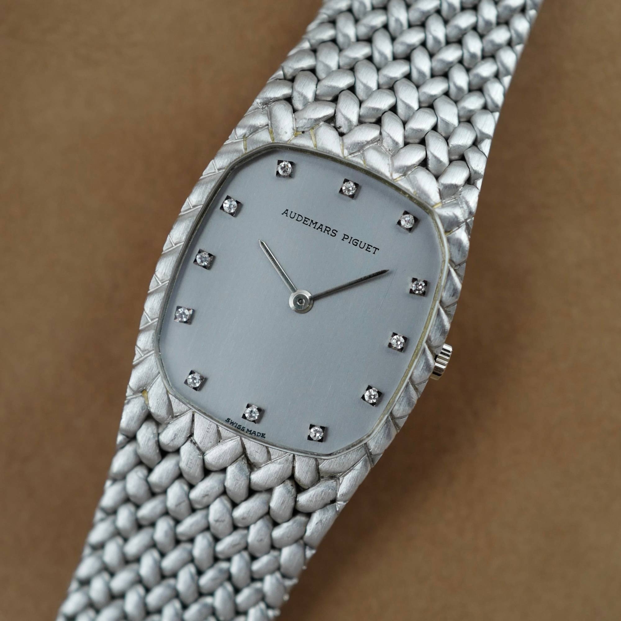 Audemars Piguet - Audemars Piguet White Gold Cobra Band Watch Ref. 56525 - The Keystone Watches